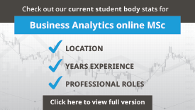Business Analytics online M S c Infographic
