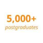 5,000+ postgraduates